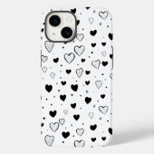 Modern Hearts Pattern Case-Mate iPhoneケース (裏面)
