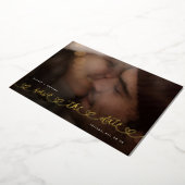 Modern Hearts Save The Date Photo Wedding Website 箔招待状 (回転した状態)