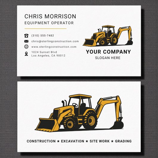 Modern Heavy Equipment Construction Company 名刺