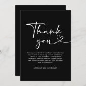 Modern Hello 30th Birthday  サンキューカード (正面/裏面)