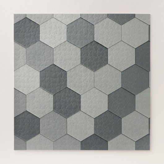 Modern Hexagon Tile Geometric Pattern ジグソーパズル (縦)