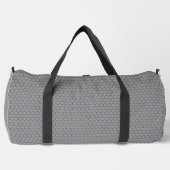 Modern Hexagonal Grid Geometric Pattern ダッフルバッグ (正面)