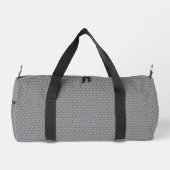 Modern Hexagonal Grid Geometric Pattern ダッフルバッグ (裏面)
