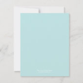 Modern Hibiscus Save The Date Card セーブザデート (裏面)