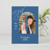 Modern High School Graduation Announcement - photo カード (スタンド正面)