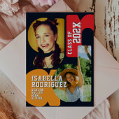 Modern High School Graduation Invitation 招待状