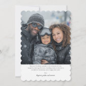 Modern HO HO HO Holiday Photo Card シーズンカード (裏面)