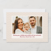 Modern Holiday Card with Photo Collage 招待状 (裏面)