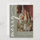 Modern Holiday Christmas 招待状 (正面)