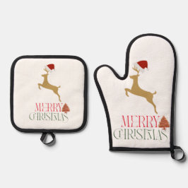 Modern Holiday Christmas  鍋つかみ&鍋敷きセット