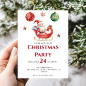 Modern Holiday Christmas Dinner 招待状