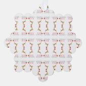 Modern Holiday Ornament Card Christmas オーナメントカード (正面)