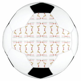 Modern Holiday Soccer Ball Christmas サッカーボール