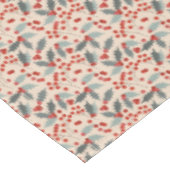 Modern Holly Berry Christmas Botanical Pattern テーブルクロス (アングル)