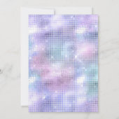 Modern holographic Birthday invitation 招待状 (裏面)