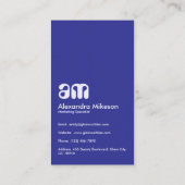 Modern Holographic Creative Branding 名刺 (裏面)