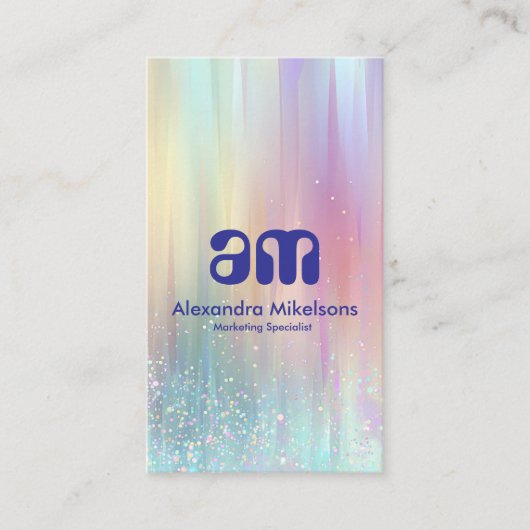 Modern Holographic Creative Branding 名刺 (正面)