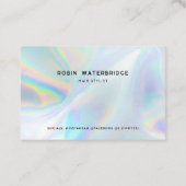 Modern Holographic Professional Stylist 名刺 (裏面)