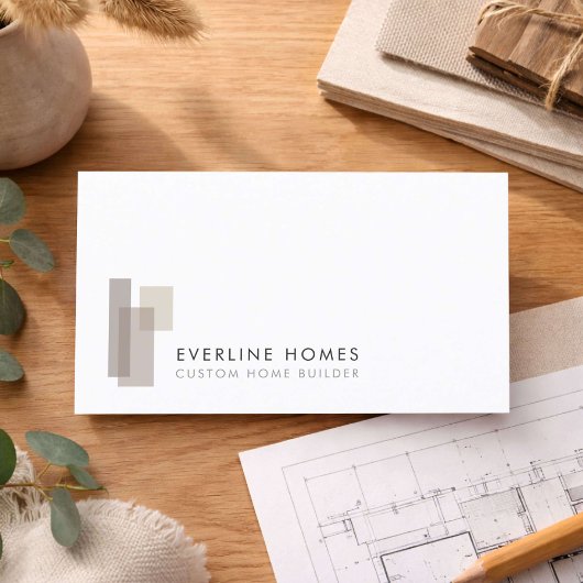 Modern Home Builder Minimalist 名刺