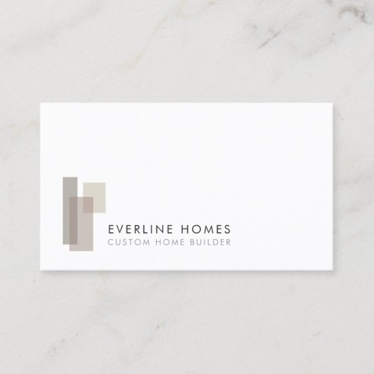 Modern Home Builder Minimalist 名刺 (正面)