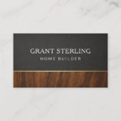 Modern Home Builder Wood Professional 名刺 (正面)