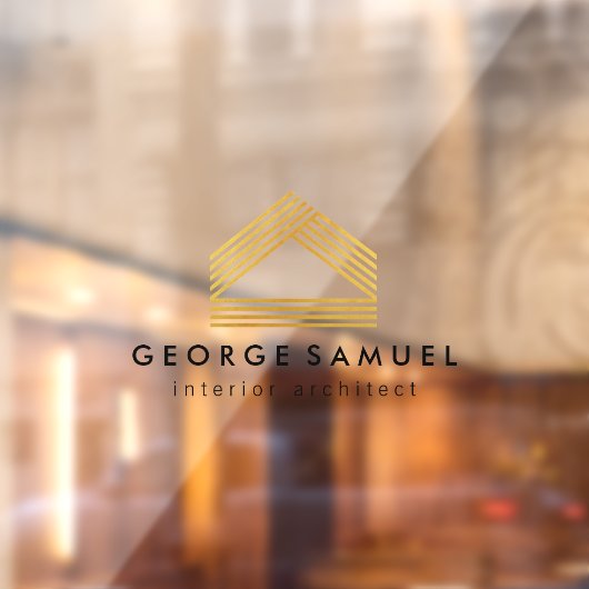 Modern Home Design | Custom Abstract Logo  ウィンドウサイン (シート2)