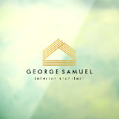 Modern Home Design | Custom Abstract Logo  ウィンドウサイン (シート3)