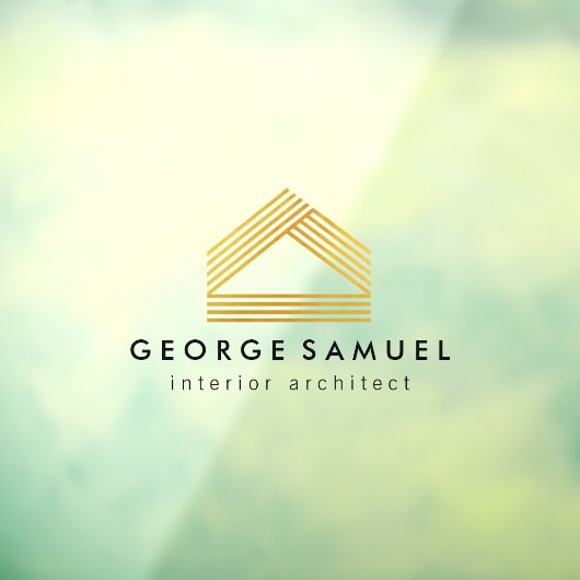 Modern Home Design | Custom Abstract Logo  ウィンドウサイン (シート3)