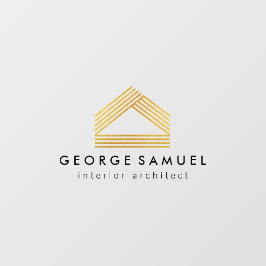 Modern Home Design | Custom Abstract Logo  ウィンドウサイン