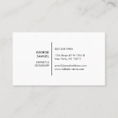 Modern Home Design Custom Abstract Logo  名刺 (裏面)