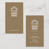 Modern Home Design Custom Abstract Logo  名刺 (正面/裏面)