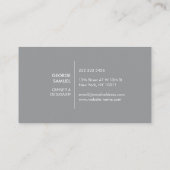 Modern Home Design Custom Abstract Logo  名刺 (裏面)