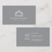Modern Home Design Custom Abstract Logo  名刺 (正面/裏面)