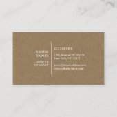 Modern Home Design Custom Abstract Logo  名刺 (裏面)