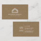 Modern Home Design Custom Abstract Logo  名刺 (正面/裏面)