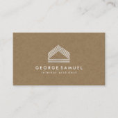 Modern Home Design Custom Abstract Logo  名刺 (正面)