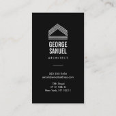 Modern Home Design Custom Abstract Logo  名刺 (裏面)