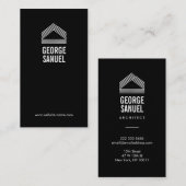 Modern Home Design Custom Abstract Logo  名刺 (正面/裏面)