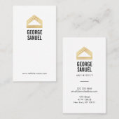 Modern Home Design Custom Abstract Logo  名刺 (正面/裏面)