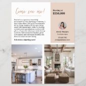 Modern Home for Sale Two-Sided Real Estate チラシ (裏面)