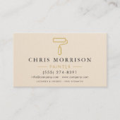 Modern Home House Painter Contractor QR Code 名刺 (正面)