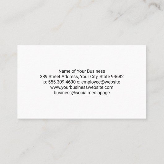 Modern Home Logo | Property Repair 名刺 (裏面)