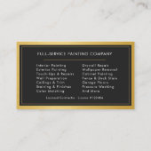 Modern Home Painter Contractor Painting Service 名刺 (裏面)