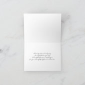 Modern Honeysuckle Pink Chevron Wedding Thank You サンキューカード (内部)