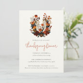 Modern Horseshoe Fall Equestrian Thanksgiving 招待状 (スタンド正面)