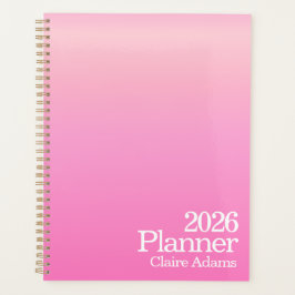 Modern Hot Pink Ombre Planner プランナー手帳