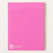 Modern Hot Pink Ombre Planner プランナー手帳 (裏面)