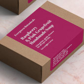 Modern Hot Pink Soap Packaging Label ラベル