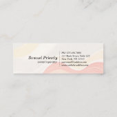 Modern House Cleaning Maid Service Housekeeping スキニー名刺 (裏面)