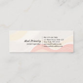 Modern House Cleaning Maid Service Housekeeping スキニー名刺 (裏面)